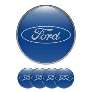 Ford Sticker Wheel Center Hub Cap Blue Line