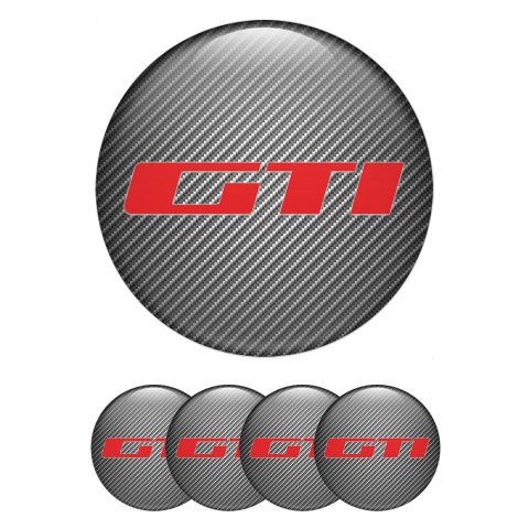Peugeot Silicone Stickers for Center Wheel Caps Light Carbon GTI Edition