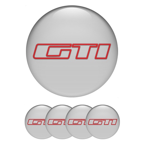 Peugeot Emblem for Center Wheel Caps Grey Base GTI Contour Edition