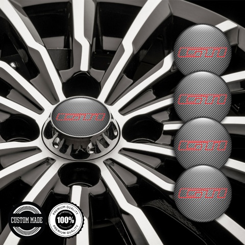 Peugeot Wheel Stickers for Center Caps Light Carbon GTI Contour Edition