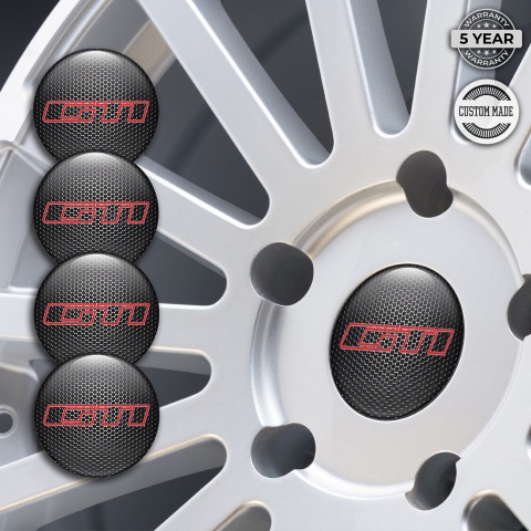 Peugeot Center Caps Wheel Emblem Steel Grate GTI Contour Edition