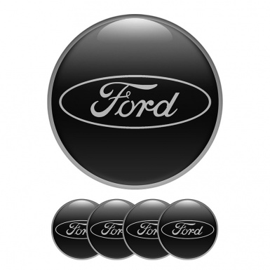 Ford Wheel Center Cap Domed Stickers Dark King  Focus