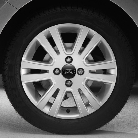 Ford Wheel Center Cap Domed Stickers Dark King  Focus