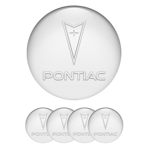Pontiac Wheel Emblem for Center Caps White Clean Transparent Logo