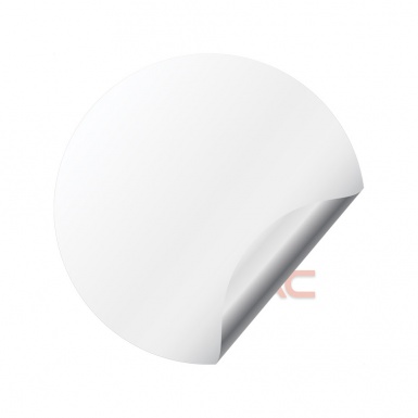 Pontiac Silicone Stickers for Center Wheel Caps White Base Red Logo