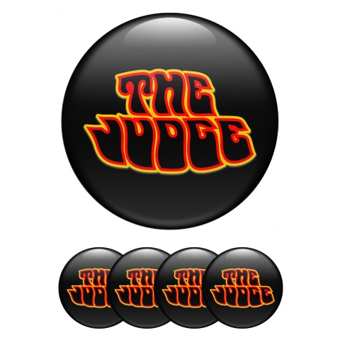 Pontiac Wheel Emblem for Center Caps Black Base Judge Fire Theme