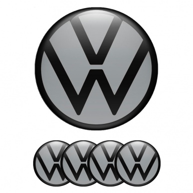 VW Emblems for Wheel Center Caps - anthracite 9b9fa1
