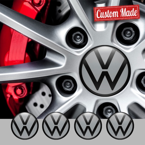 VW Emblems for Wheel Center Caps - anthracite 9b9fa1