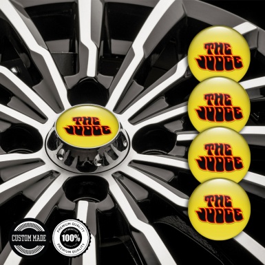 Pontiac Emblem for Center Wheel Caps Yellow Tint Judge Fire Theme