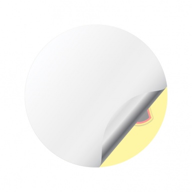 Pontiac Emblem for Center Wheel Caps Yellow Tint Judge Fire Theme