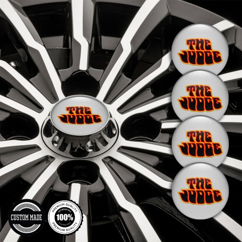 Pontiac Center Wheel Caps Stickers Grey Tone Judge Fire Theme