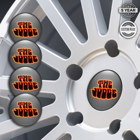 Pontiac Emblems for Center Wheel Caps Carbon Fiber Judge Fire Theme