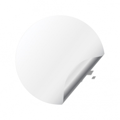Renault Emblem for Wheel Center Caps White Fill Black Logo Edition