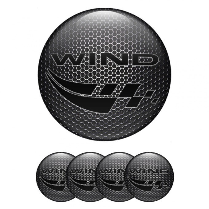 Renault Center Caps Wheel Emblem Metallic Grate Black Logo Design