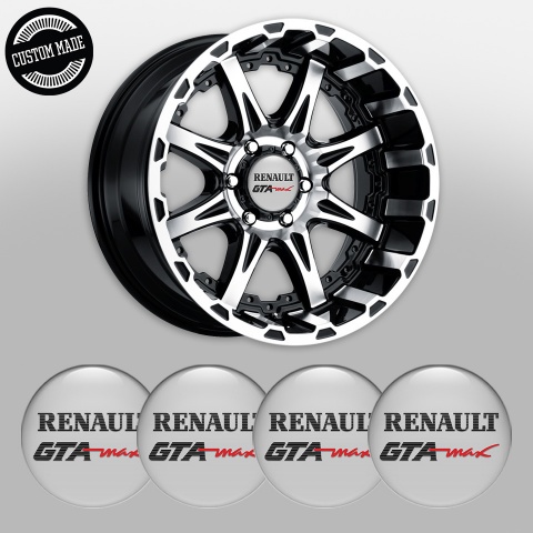Renault GTA Center Caps Wheel Emblem Grey Max Logo Edition