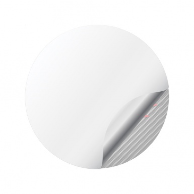 Renault GTA Center Caps Wheel Emblem Carbon Tint White Sport Edition