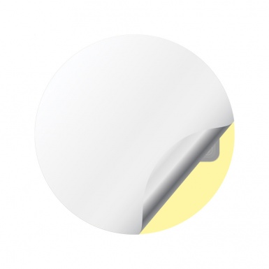 Nissan Center Wheel Caps Stickers Yellow Color Polished Circle Logo