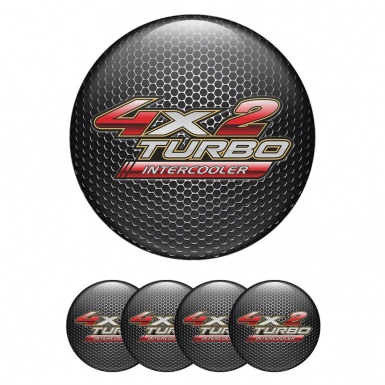 Toyota Emblem for Wheel Center Caps Dark Mesh Red Logo Turbo Intercooler