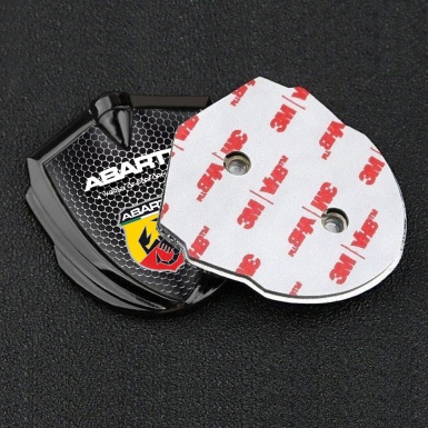 Fiat Abarth Domed Emblem Graphite Dark Grate Multicolor Scorpion Shield