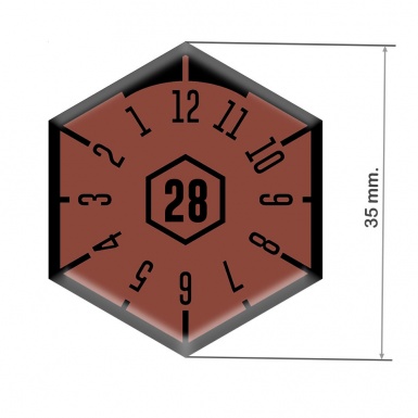 TUV Silicone Sticker German License Inspection Number Plate Seal 2028