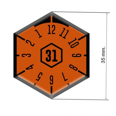 Aufkleber Plakette Dichtungen Registrierung fur 2031