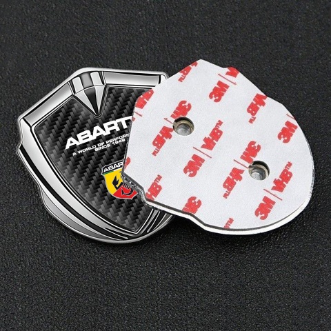 Fiat Abarth Emblem Ornament Silver Black Carbon Multicolor Scorpion Logo