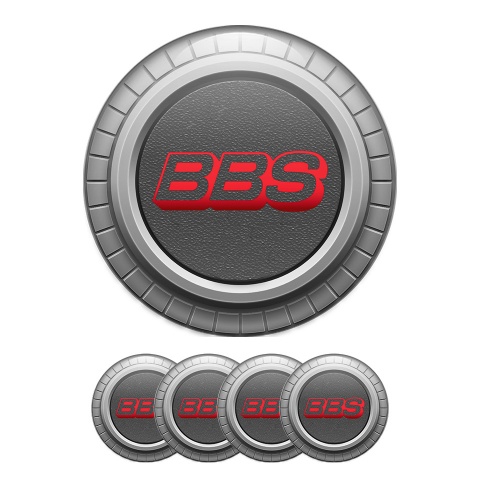 BBS Domed Stickers Wheel Center Cap Gray Dream 3