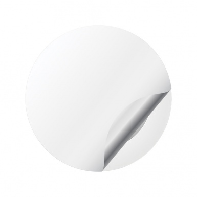 VW Domed Stickers for Wheel Center Caps Black Base Solid Grey Logo