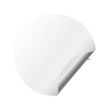 Lamborghini Revuelto Emblem for Center Wheel Caps White Italian Design