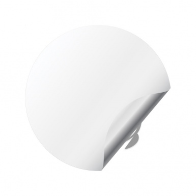 VW GTI Center Wheel Caps Stickers White Base Black Monster Edition