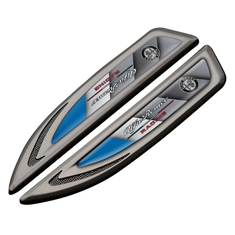 Alfa Romeo Fender Bodyside Emblem Graphite Blue Fragment Racing Logo