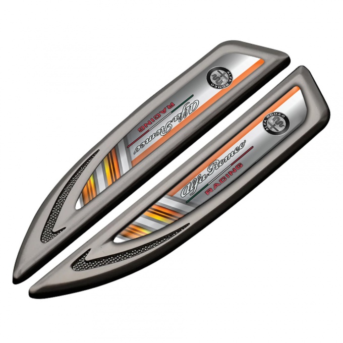 Alfa Romeo Fender Bodyside Emblem Graphite Orange Fragments Racing Logo