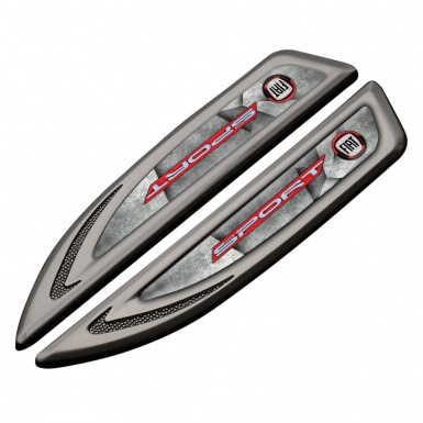 Fiat Fender Bodyside Emblem Graphite Stone Texture Sport Vision Design