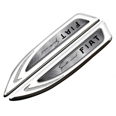 Ford Fender Bodyside Badge Silver Brushed Steel Sport Mind Logo