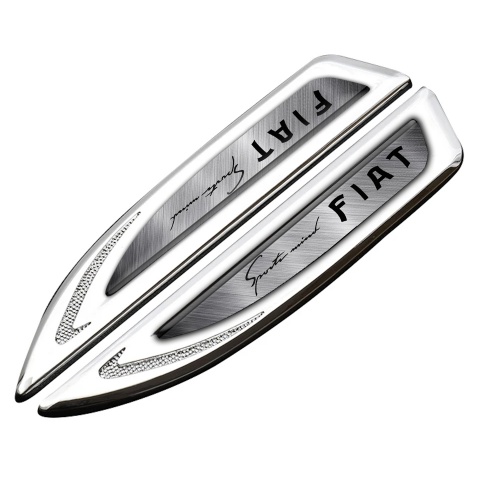Ford Fender Bodyside Badge Silver Brushed Steel Sport Mind Logo
