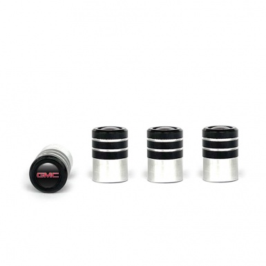 GMC Valve Caps 4 pcs Black Silicone Sticker