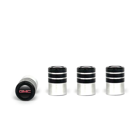GMC Valve Caps 4 pcs Black Silicone Sticker