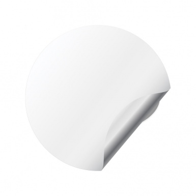 Hyundai Emblem for Wheel Center Caps White Base Black Logo Edition