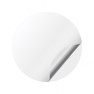 Hyundai Stickers for Wheels Center Caps Grey Base White Logo Design