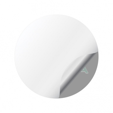 Skoda Center Wheel Caps Stickers Black Base Pastel Green Logo Design