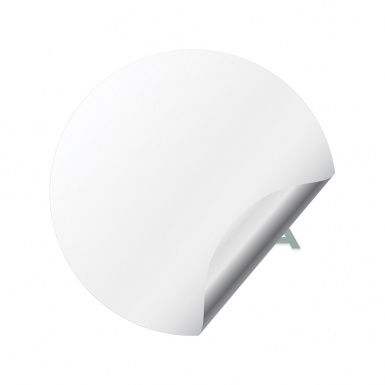 Skoda Emblems for Center Wheel Caps White Base Pastel Green Edition