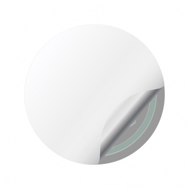 Skoda Emblems for Center Wheel Caps Black Base Green Logo Variant