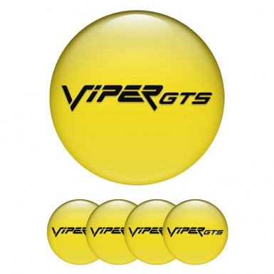 Dodge Viper Stickers for Wheels Center Caps Red Base GTS Edition