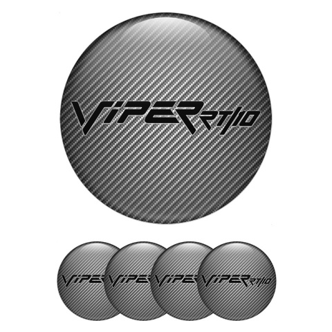 Dodge Viper Emblem for Wheel Center Caps Light Carbon Black RT Edition