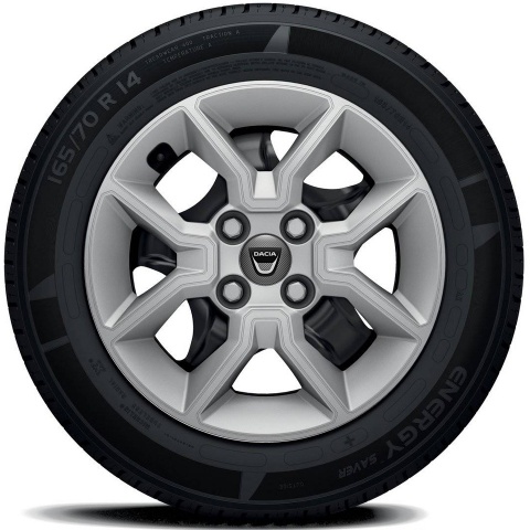 Dacia Wheel Center Cap Domed Stickers Carbon Line