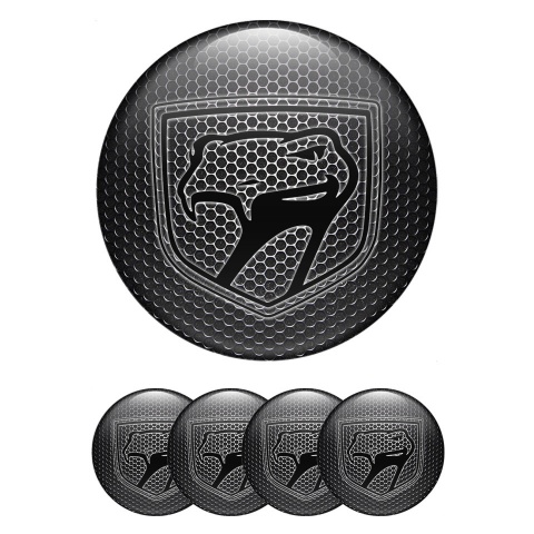 Dodge Viper Stickers for Wheels Center Caps Metal Grate Dark Venom Logo