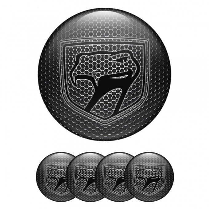 Dodge Viper Stickers for Wheels Center Caps Metal Grate Dark Venom Logo