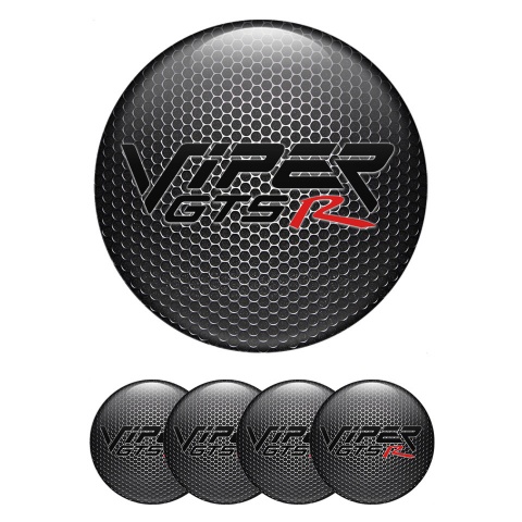 Dodge Viper Emblem for Wheel Center Caps Metal Grate GTSR Variant