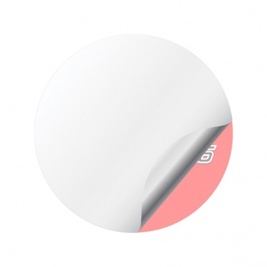 Jackson Racing Domed Stickers for Wheel Center Caps Red Fill Crimson Logo