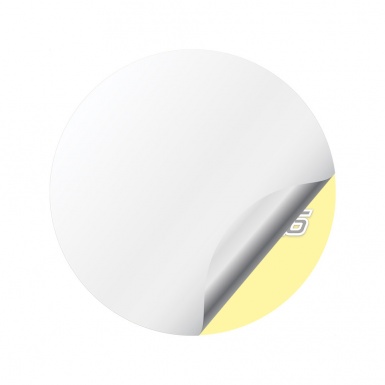 Jackson Racing Stickers for Center Wheel Caps Yellow Fill Crimson Logo